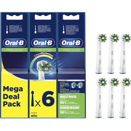 Têtes de brosse de rechange pour brosse à dents Oral-B Pro Cross Action / Lot de 6