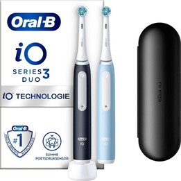 Cepillo Dental Oral-B Duplo iO 3/ Azul y Negro