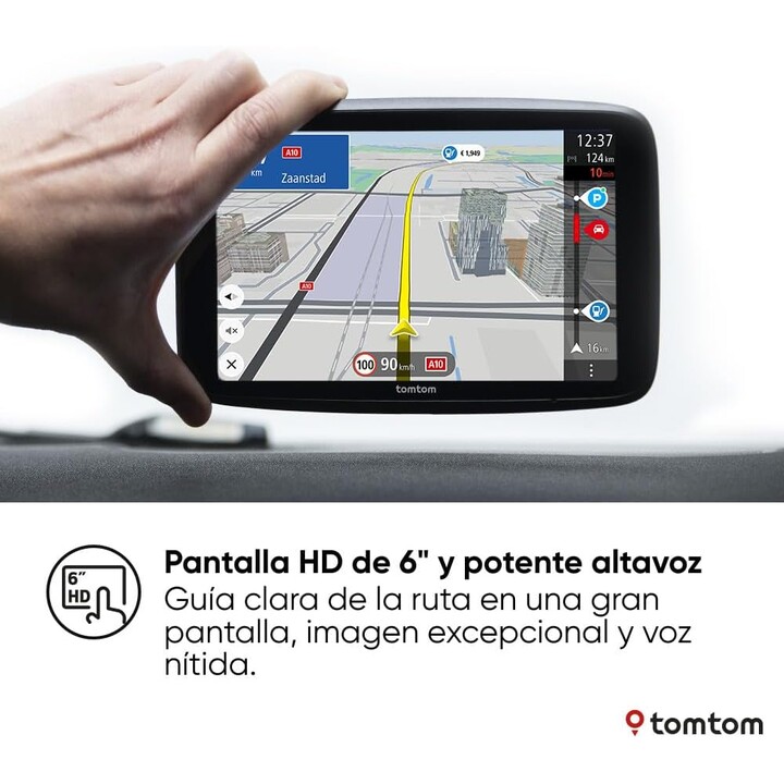 TomTom GPS para automóvel Go Superior 6", estado do trânsito, mapas mundiais, actualizações rápidas via WiFi