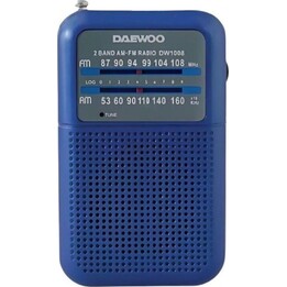 Daewoo DW1008 Portable Radio / Blue