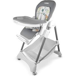 Neno Sedi Grey, Chaise haute multifonctionnelle, 3 positions d'inclinaison réglables, Grey