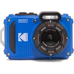 Pacote de câmera digital Kodak Pixpro WPZ2BL6 + 2 baterias + 1 MicroSD / 16 MP / zoom óptico 4x / azul