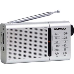Daewoo DW1037 Portable Radio/ Silver