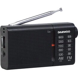 Daewoo DW1119/Black Portable Radio