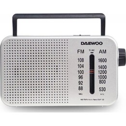 Daewoo DW1122 Portable Radio / Silver