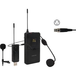Micrófono de cabeza y solapa UHF Fonestar WI-MIC