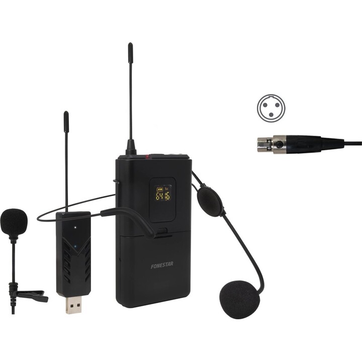 Microfono da testa e da bavero Fonestar WI-MIC UHF