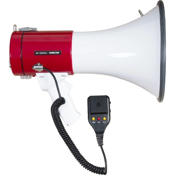 Megafono Fonestar MF-600SGU con sirena / 25 W / USB / SD / alimentato a batteria / a batteria / 12 V CC