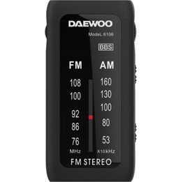 Daewoo DW1109/Black Portable Radio