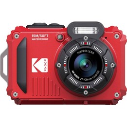 Kit de Câmera Digital Kodak Pixpro WPZ2RD6 + 2 Pilhas + 1 Cartão MicroSD / 16MP / Zoom Óptico de 4x / Vermelha