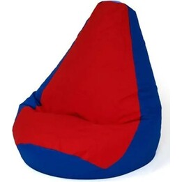 Bolsa Sako puf en forma de pera azul marino-rojo XL 130 x 90 cm