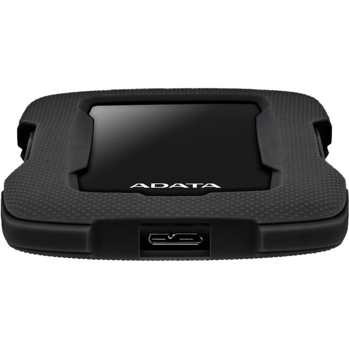 ADATA HD330 AHD330-1TU31-CBK: Disco duro externo USB 3.2 Gen1 de 2,5" y 1 TB, silicona negra a prueba de golpes