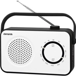 Aiwa R-190BW/ 2W/ Radio portative blanche