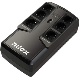 Nilox Office Premium 850VA/595W Line-Interactive USV 6x Schuko-Steckdosen AVR Mini Tower 5min Volllast 12V/5Ah Batterie