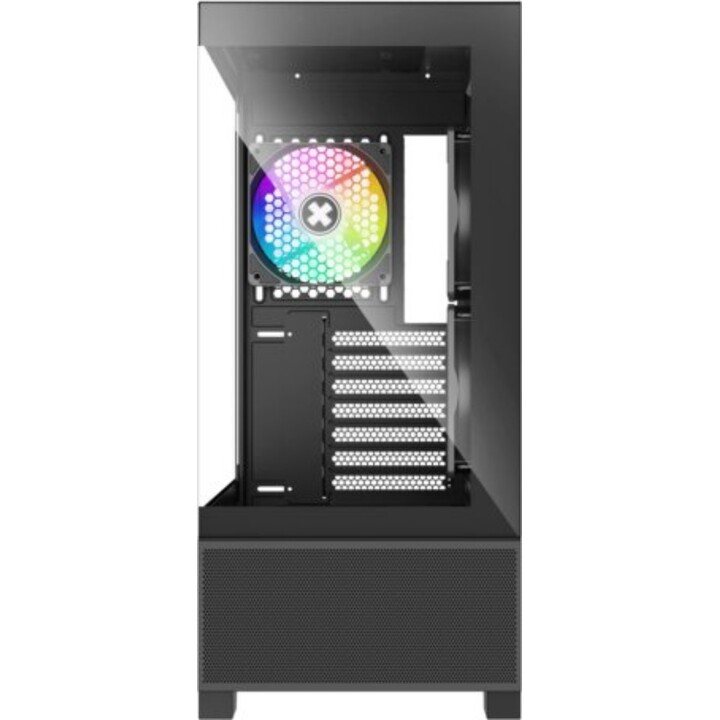Xilence XG172 Midi Tower ATX Case Black Tempered Glass 3x ARGB PWM Fans Hub 410mm GPU 170mm CPU Cooler 2x3.5" 7-Slot