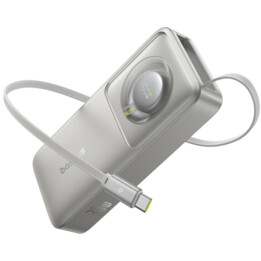 10000 mAh 30W Power Bank con porta USB-C e cavo USB-C retrattile