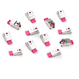 SmartKeeper NC13P1PK : 12x verrous pour câbles LAN rose Essential Série 2 sans clé Basic
