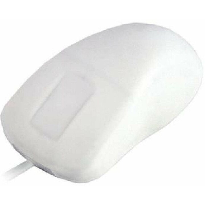 Cherry BA-PMH1OS-US-W: Mouse ottico disinfettabile in silicone IP68 con rotella di scorrimento da 1000 DPI USB a 3 tasti, bianco