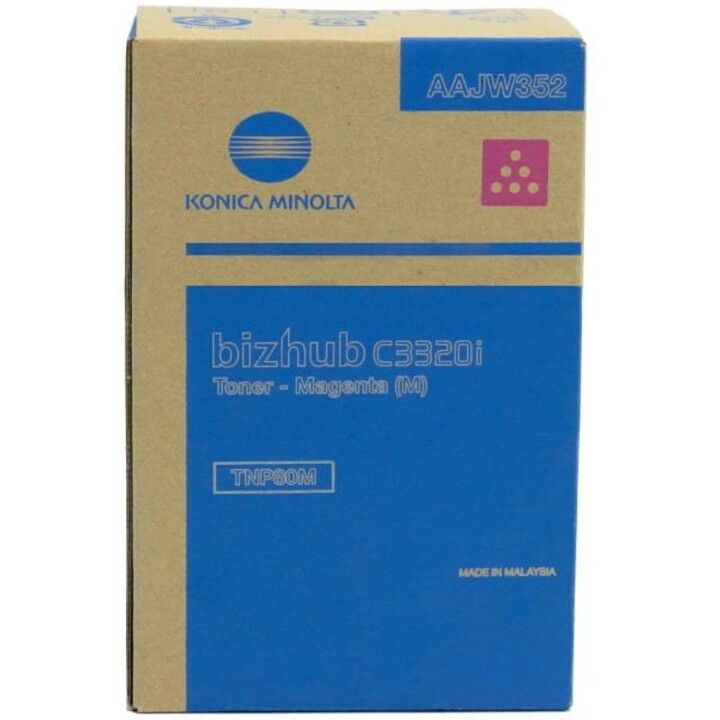 Konica Minolta TNP80 : Cartouche de toner magenta originale AAJW352 à haut rendement 9 000 pages