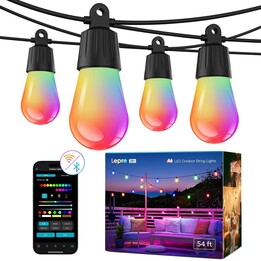 Lepro ZB1-15-EU: AI Smart Luces de cadena al aire libre 15m IP65