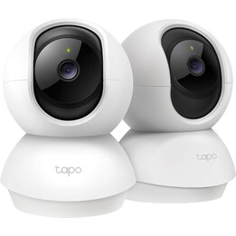TP-Link TC71 (2-Pack): Pan/Tilt Home Security Wi-Fi Camera 2K 3MP 2304x1296 360° Horizontal 114° Vertical Night Vision