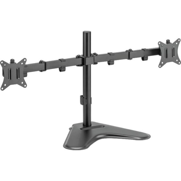Iggual SSM02 Doppio supporto da scrivania 13/32", nero