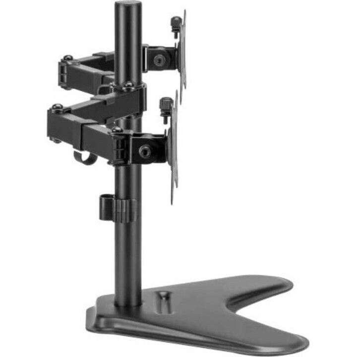 Iggual SSM02 Support de bureau double 13/32", noir