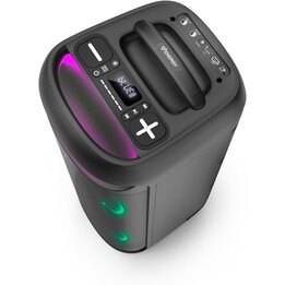 Portable speaker energy system karaoke, 150w tws, RGB, 6 hours of battery, Black