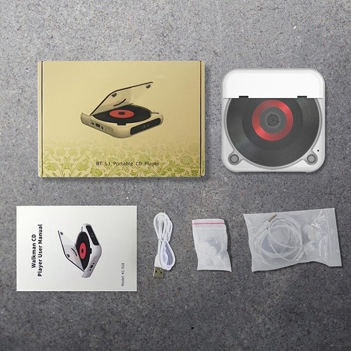  KC-918 Tragbares Bluetooth-Wiedergabegerät für schwarze CDs