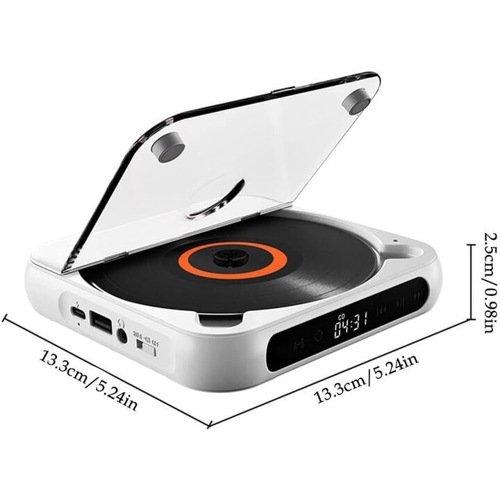  KC-918 Tragbares Bluetooth-Wiedergabegerät für schwarze CDs