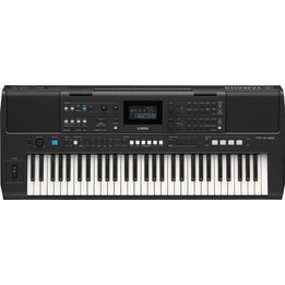YAMAHA PSR-E483, Portable keyboard, 61 keys, 860 Voices, 15 Super Articulation Lite, 345 Styles, USB-C, Black