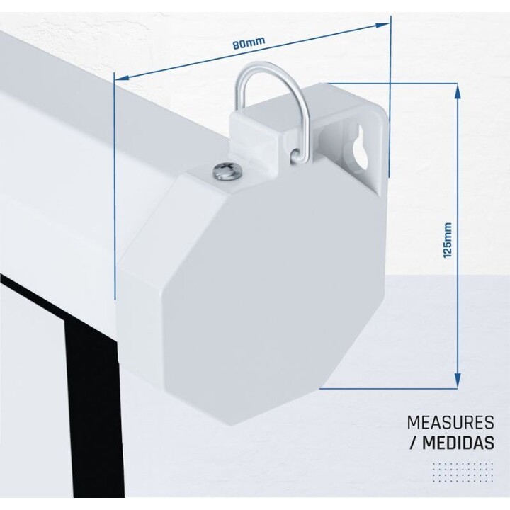 IGGUAL PSIPS203 schermo di proiezione elettrico panoramico 203x114 cm bianco
