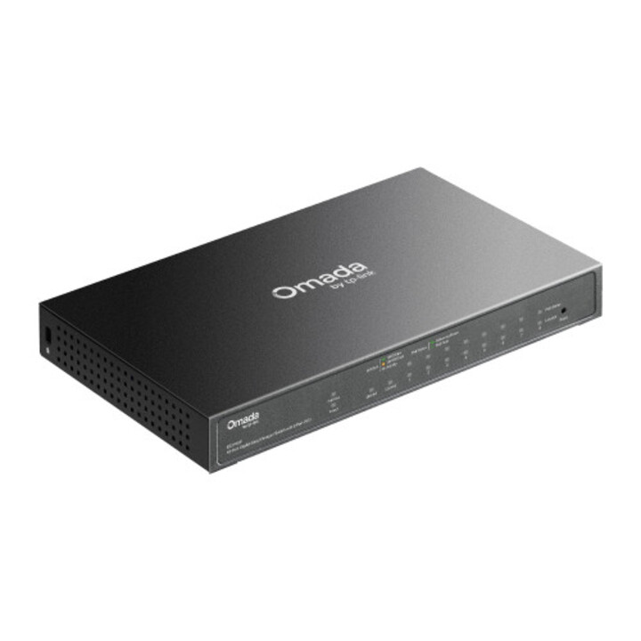 Switch Gigabit Tp-link Es210gp Omada 10 porte facilmente gestibili con 8 porte Poe+