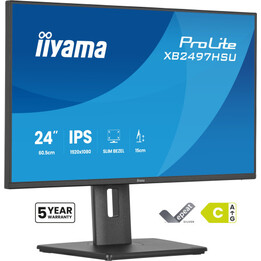 Iiyama PC Monitor 60.5 cm (23.8") 1920 x 1080 Pixels Full HD LED IPS Panel Ergonomic HDMI Displayport USB