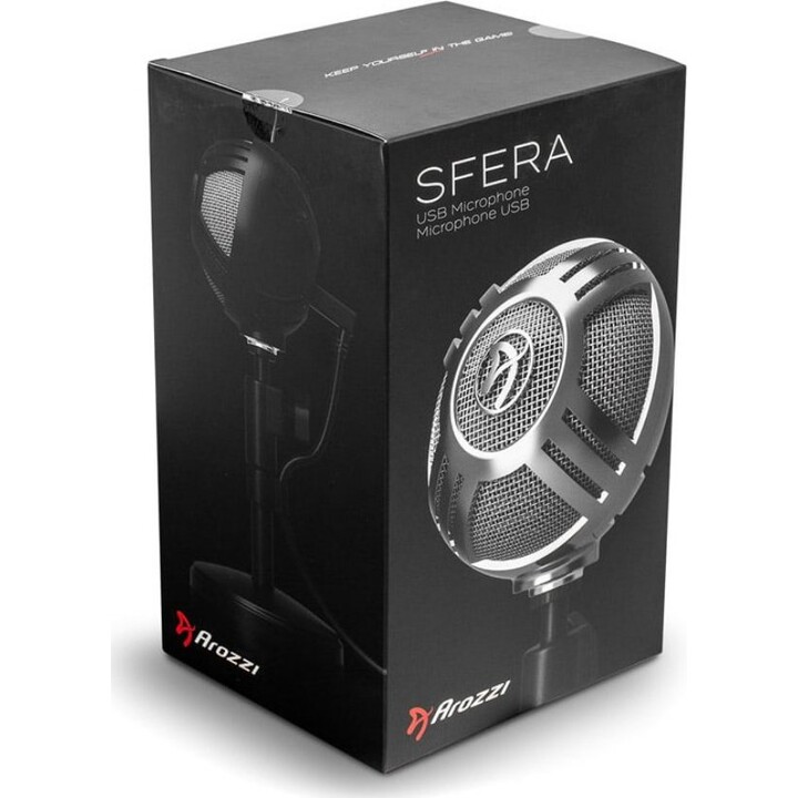 Micrófono Streaming Arozzi Sfera Pro Blanco