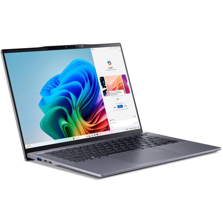 Computador portátil Acer Swift Go 14 AI SFG14-01-X962: Snapdragon X Plus 16GB LPDDR5X 1TB SSD NVMe 14,5"