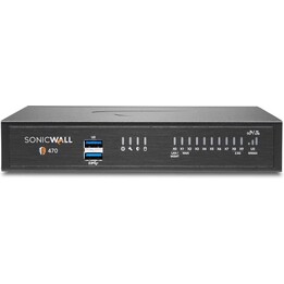 SonicWall TZ470 Total Secure Firewall 02-SSC-6794: 8x 1GbE Desktop NGFW 3.5Gbps Firewall Throughput SD-WAN