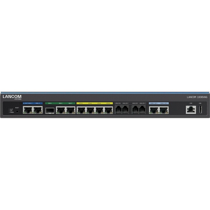 LANCOM 1936VAG RouterMulti-WAN SD-WAN VoIP Gateway 6x Gigabit Ethernet 2x VDSL/G.fast Modem 1x SFP Combo ISDN S0