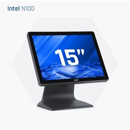IGGUAL AIO N100 4GB 128GB: Terminal POS IGGUAL AIO N100 15" com ecrã tátil Intel N100 4GB RAM 128GB SSD
