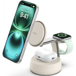 Belkin - Chargeur sans fil - Chargement rapide Qi2 pour tracker de fitness, écouteurs, smartphone, montre intelligente - USB bla