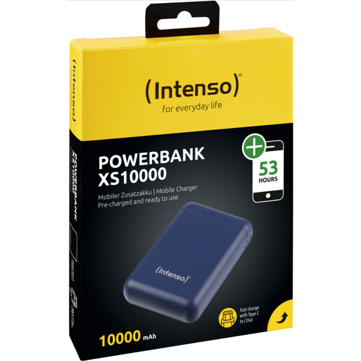 Intenso XS10000 Polimeri di litio 10000 mAh blu, Banca di alimentazione