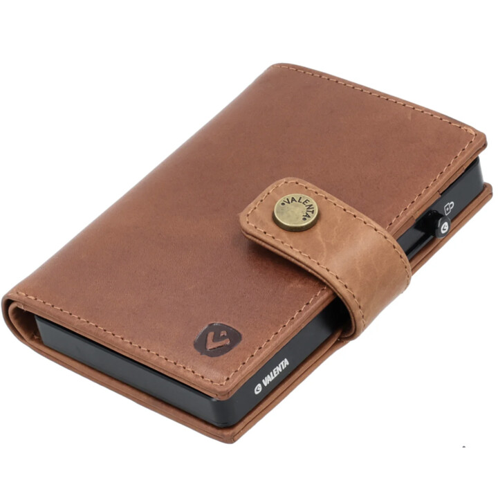 Cartera para tarjetas de cuero MagSafe Luxe Cognac