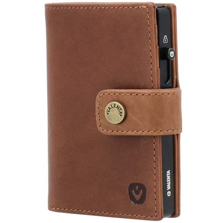 Cartera para tarjetas de cuero MagSafe Luxe Cognac