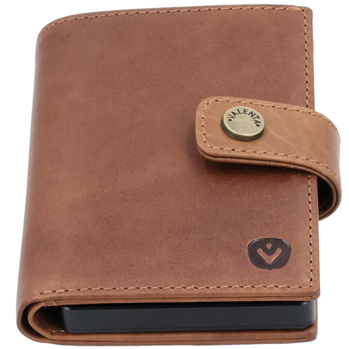 Cartera para tarjetas de cuero MagSafe Luxe Cognac