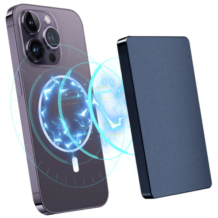 Protector de tarjetas Valenta para MagSafe Blue Titanium - 8719638588287