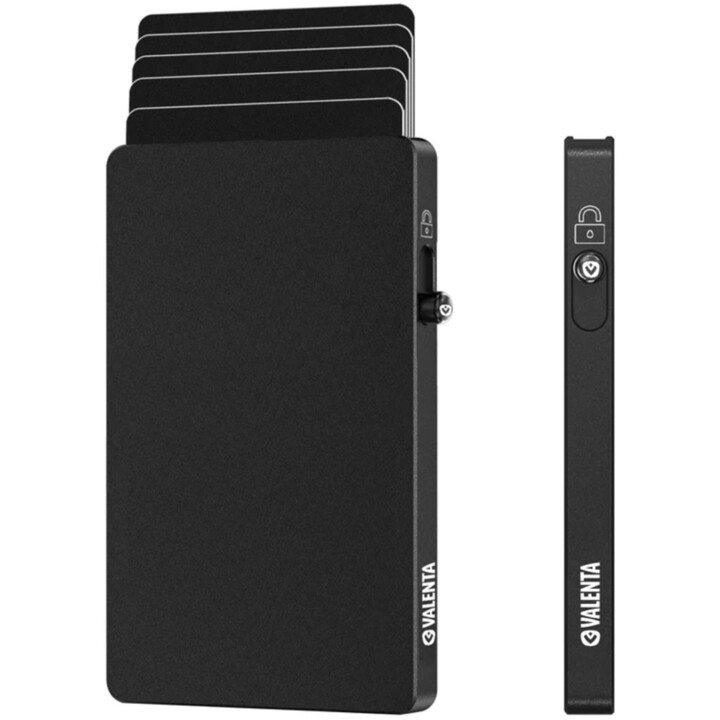 Protector de tarjetas Valenta para MagSafe Thin Black - 8719638589253