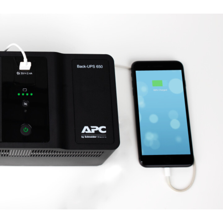 APC Backup-ups 650VA 230V 1 porta di ricarica USB - (offline) Gruppo di continuità USB (UPS) Standby (offline) 0,65 KVA 400 W 8 