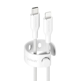 empower™ by PanzerGlass® Racing 60W USB-C to Lightning Kabel, USB 2.0, 1.2M, Silber Weiss