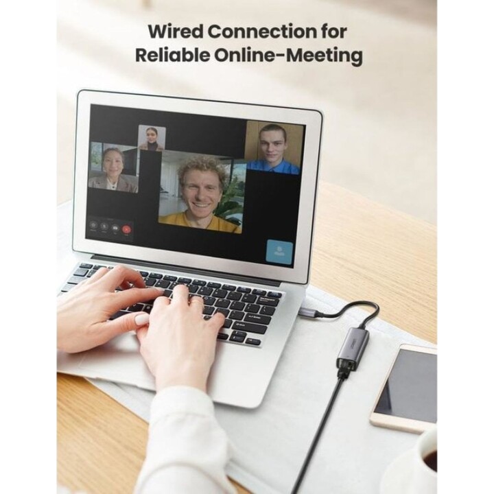 Ugreen 50737 USB C-Ethernet Adapter 1000 Mbit/s Gray