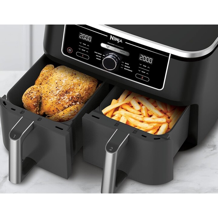 Ninja Foodi Max 6-in-1 Air Fryer with Double Compartment 9.5L